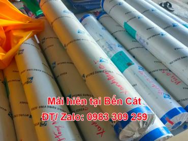 Thi công mái hiên tại Bến Cát - Bình Dương