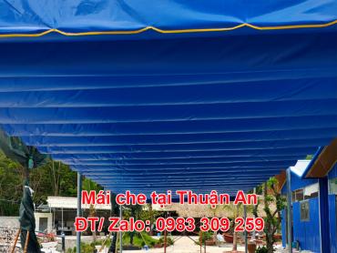 Thi công mái che tại Thuận An – Bình Dương